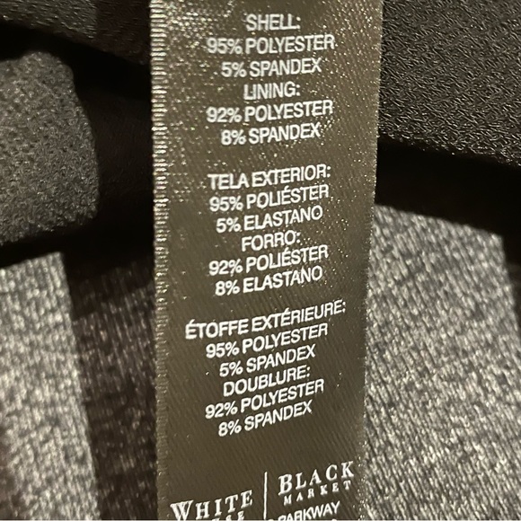 White House Black Market black sleeveless dressy top - Picture 6 of 7